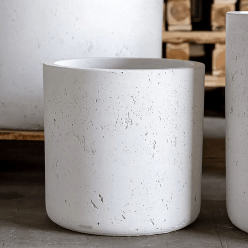Aurella White Mist | 30cm Concrete Cylinder Planter – Stylish, Durable & Versatile - plants - express.com