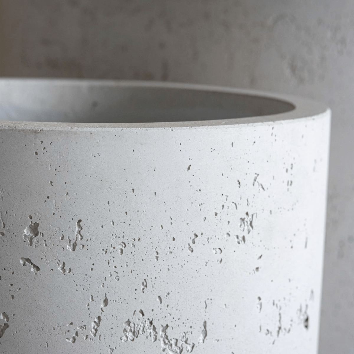 Aurella XXL White Mist Concrete Cylinder Planter – 621L for Bold Planting - plants - express.com