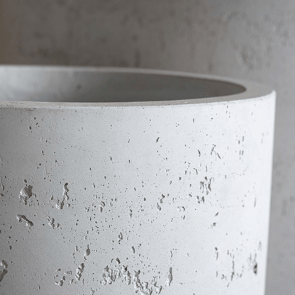 Aurella XXL White Mist Concrete Cylinder Planter – 621L for Bold Planting - plants - express.com
