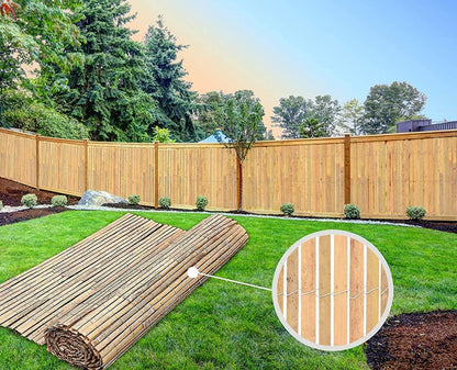 Bamboo Slatted Fence 1m X 4m - plants - express.com