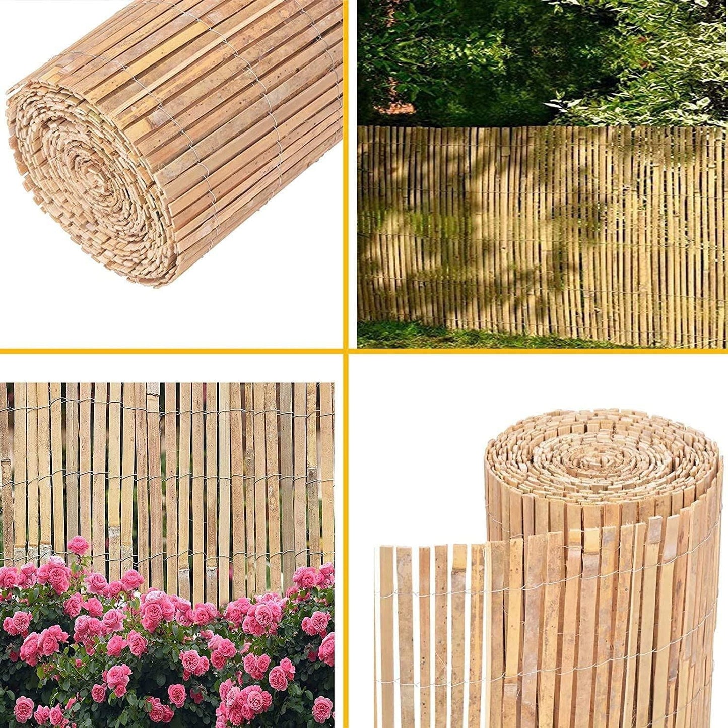 Bamboo Slatted Fence 1m X 4m - plants - express.com