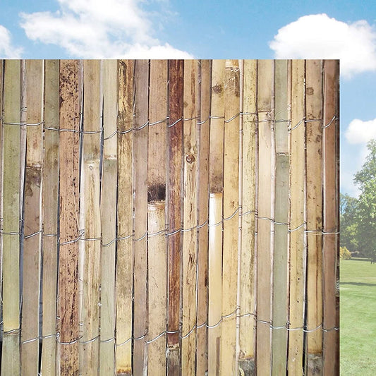 Bamboo Slatted Fence 1m X 4m - plants - express.com