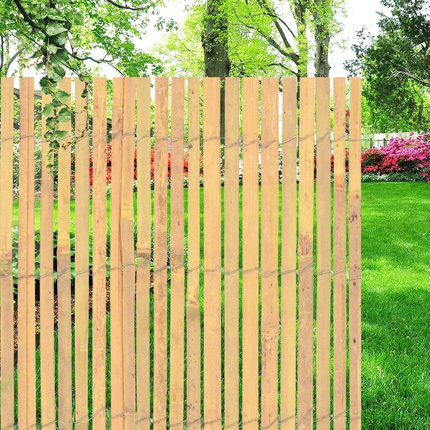 Bamboo Slatted Fence 1m X 4m - plants - express.com