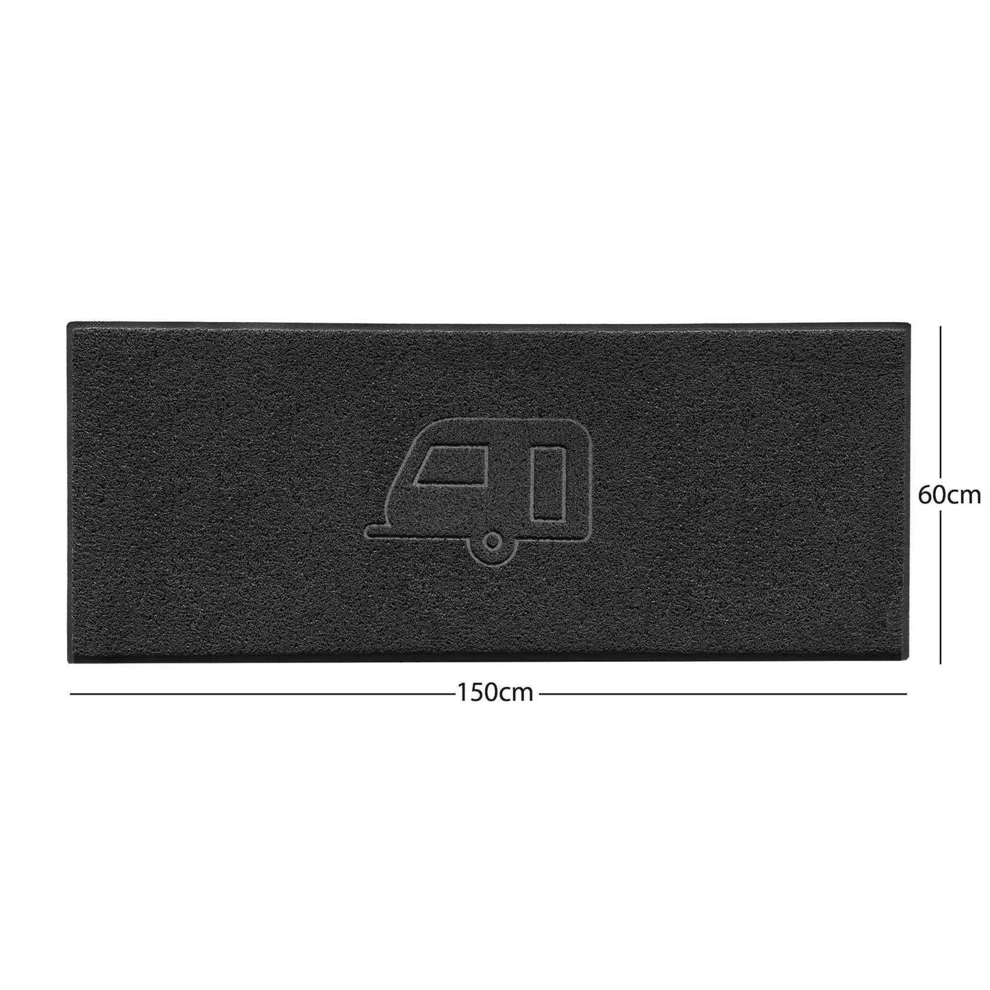 "Caravan" Grey Spaghetti Door Mat - plants - express.com
