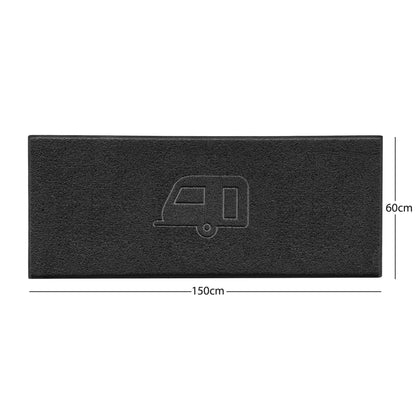"Caravan" Grey Spaghetti Door Mat - plants - express.com