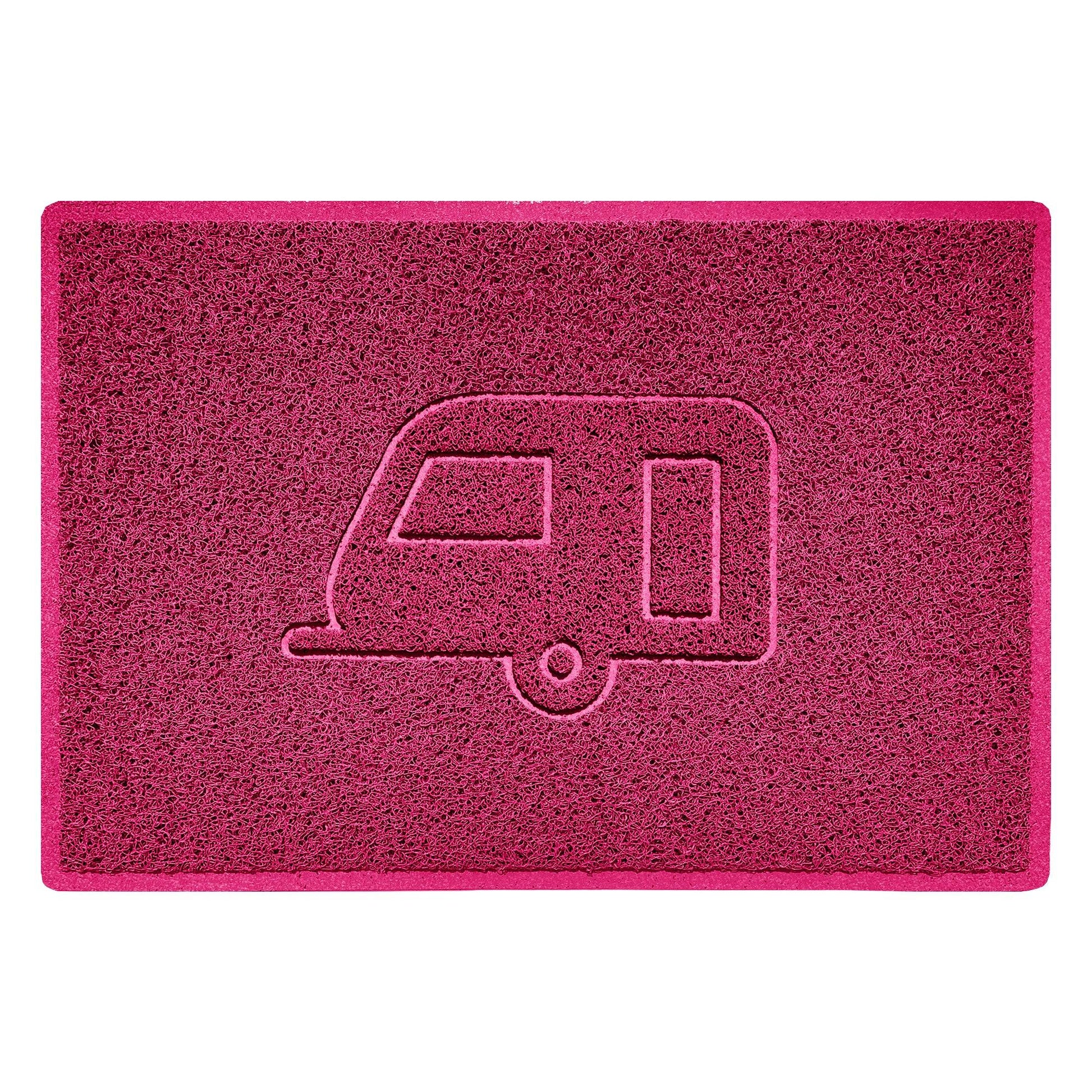 "Caravan" Grey Spaghetti Door Mat - plants - express.com