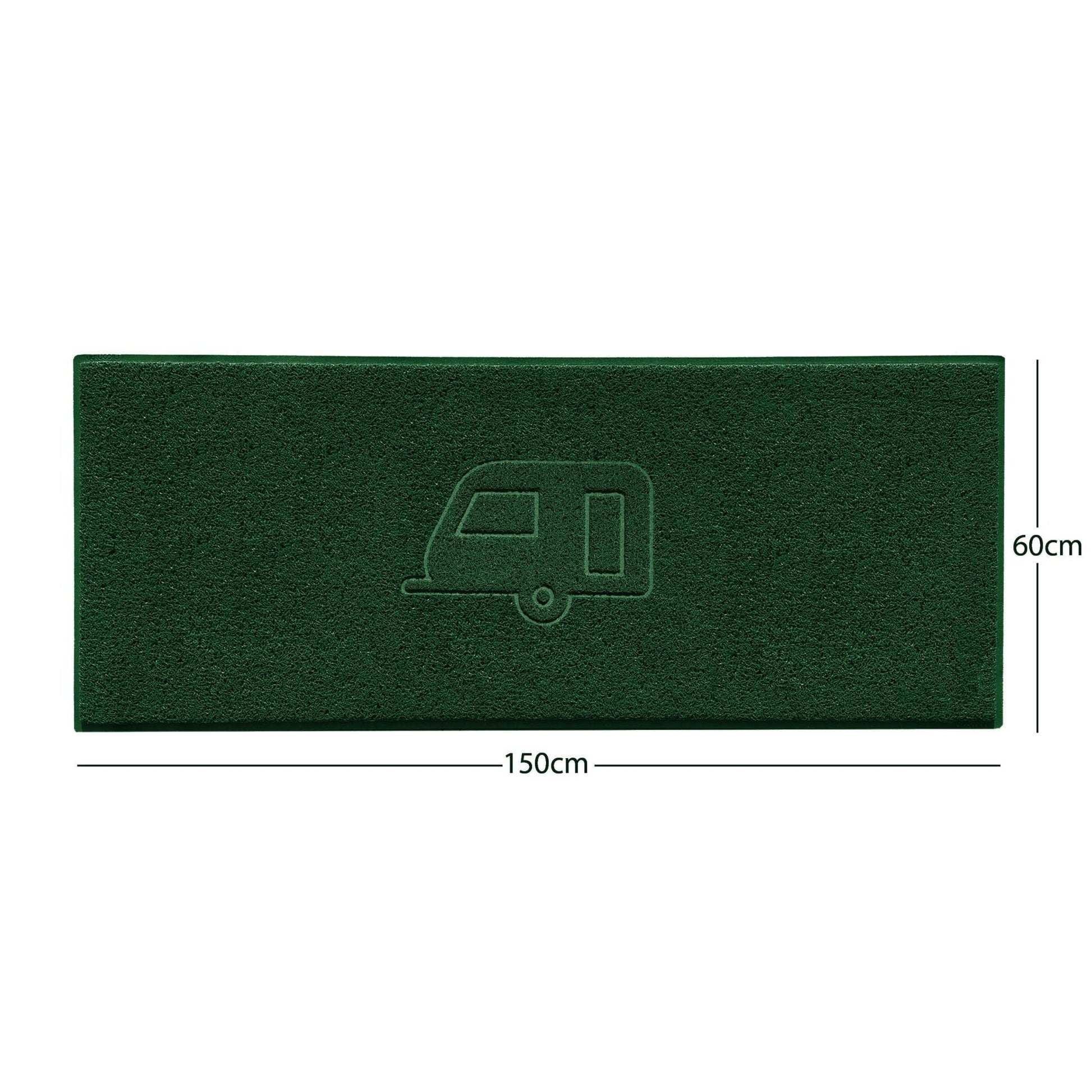 "Caravan" Grey Spaghetti Door Mat - plants - express.com