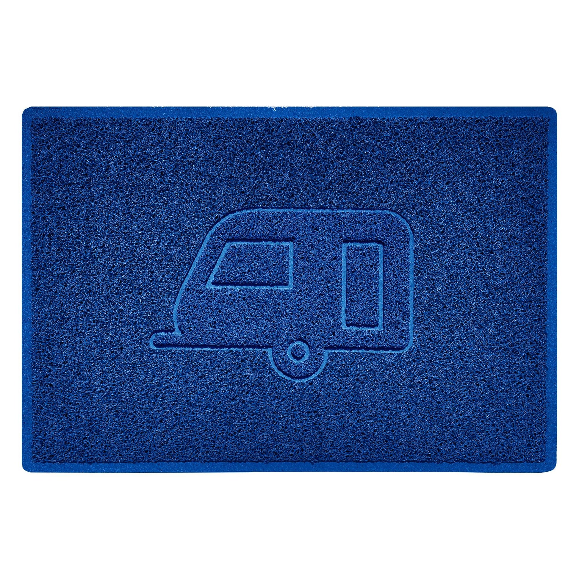 "Caravan" Grey Spaghetti Door Mat - plants - express.com