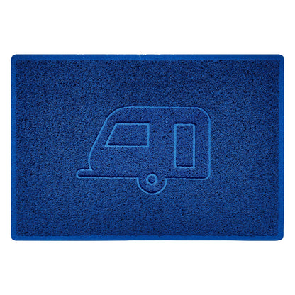 "Caravan" Grey Spaghetti Door Mat - plants - express.com