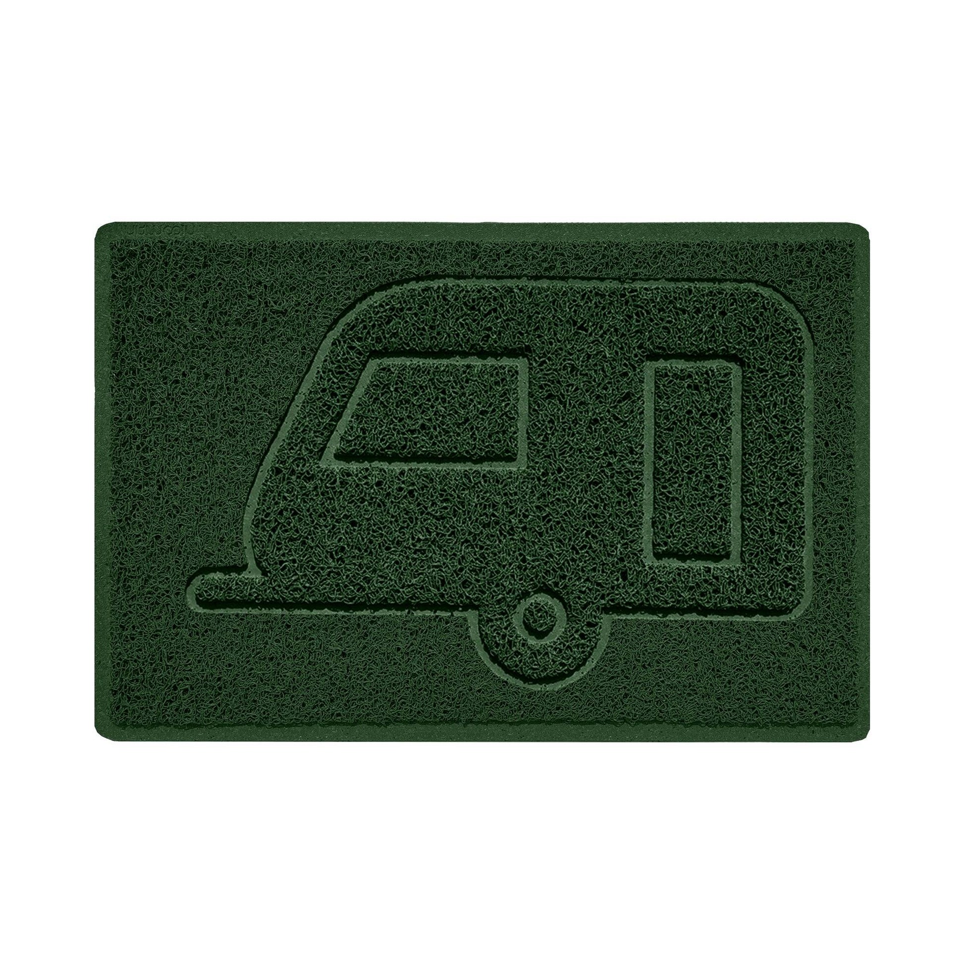 "Caravan" Grey Spaghetti Door Mat - plants - express.com
