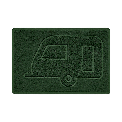"Caravan" Grey Spaghetti Door Mat - plants - express.com