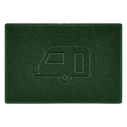 "Caravan" Grey Spaghetti Door Mat - plants - express.com