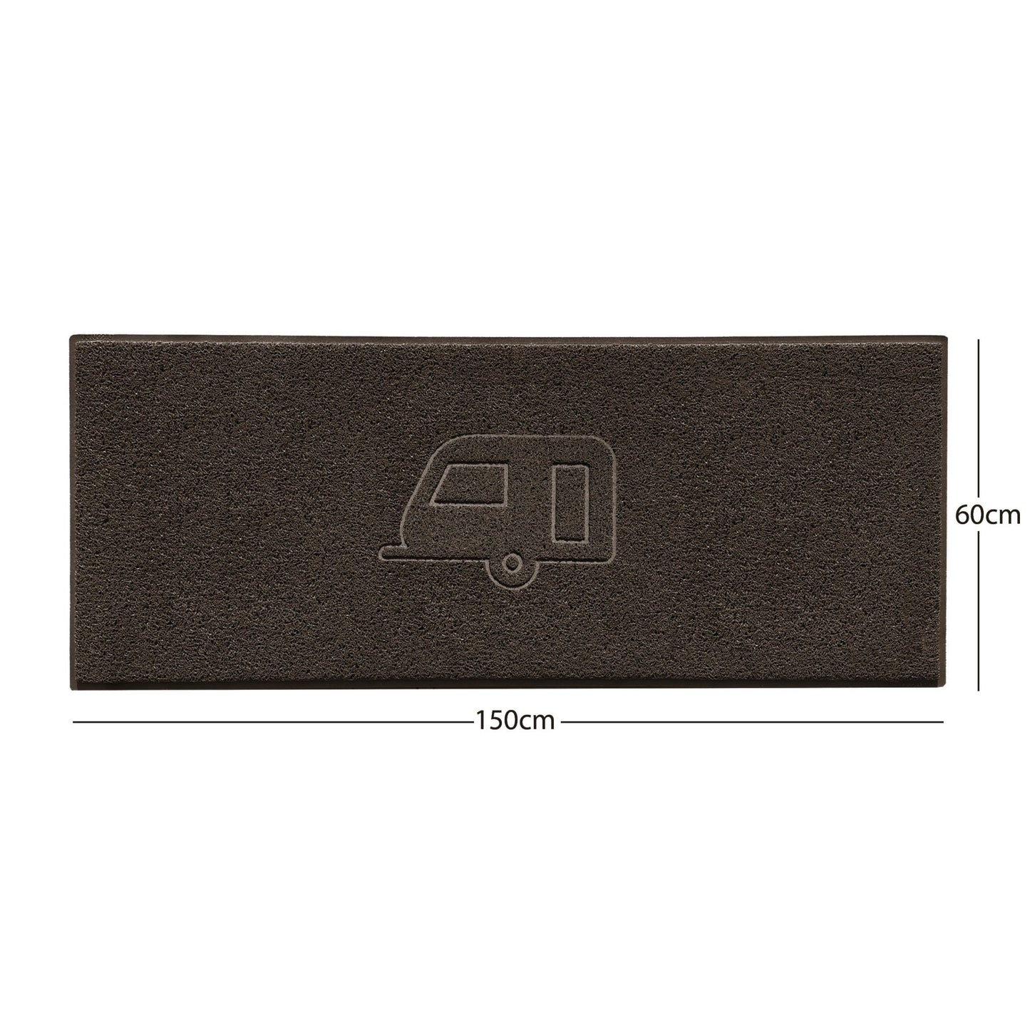 "Caravan" Grey Spaghetti Door Mat - plants - express.com