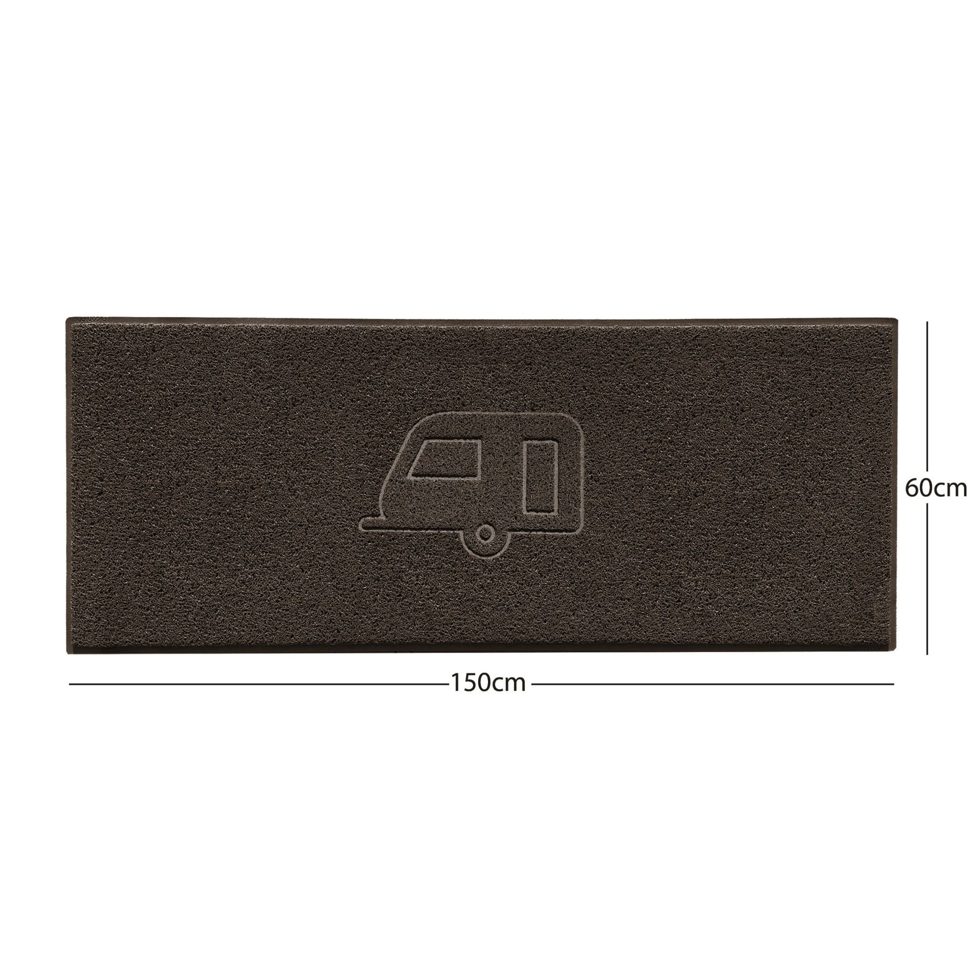 "Caravan" Grey Spaghetti Door Mat - plants - express.com