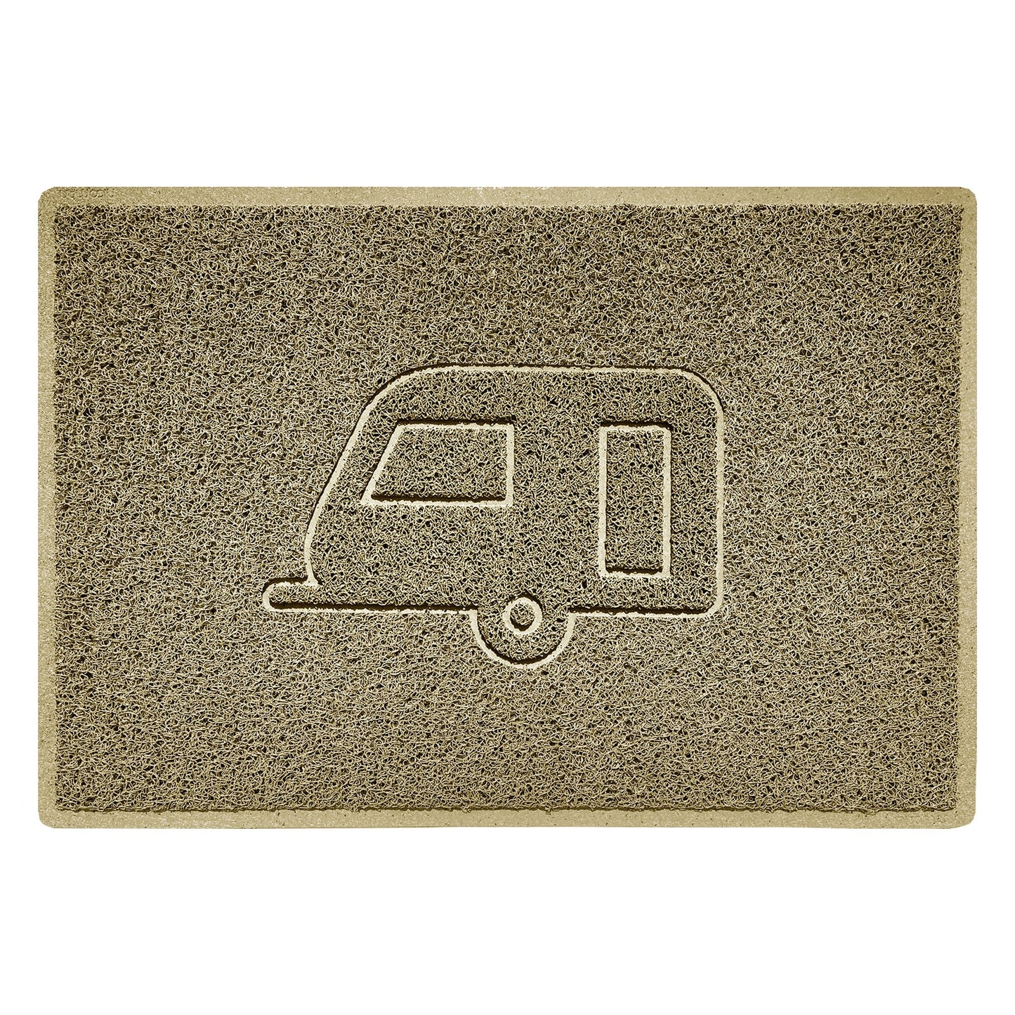 "Caravan" Grey Spaghetti Door Mat - plants - express.com