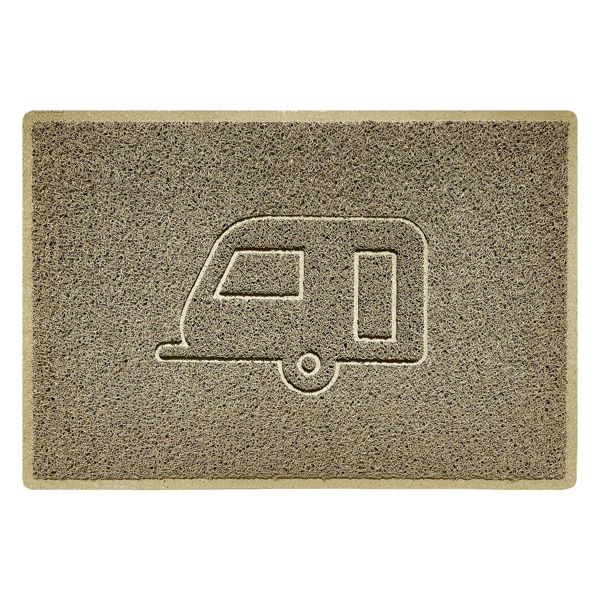 "Caravan" Grey Spaghetti Door Mat - plants - express.com