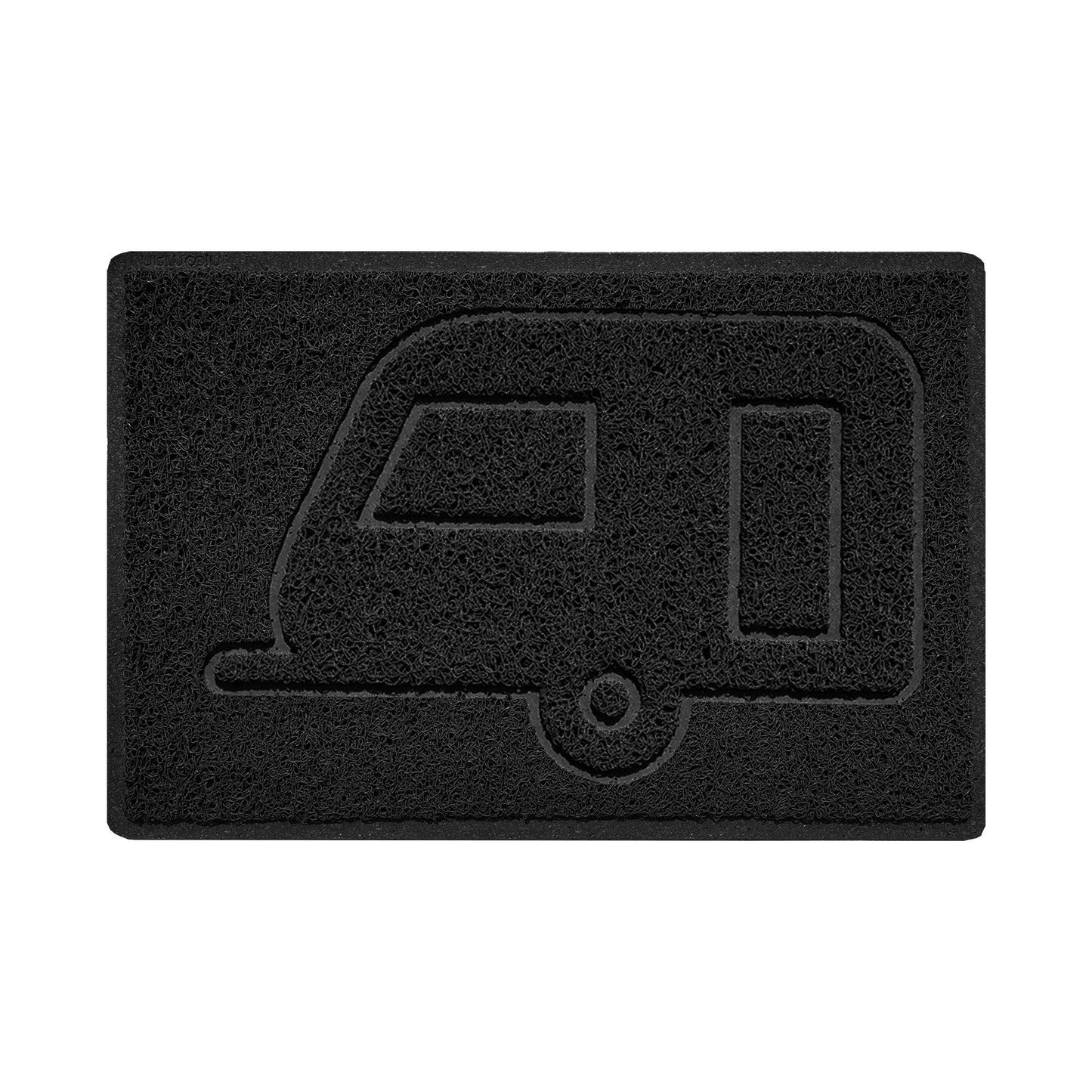 "Caravan" Grey Spaghetti Door Mat - plants - express.com
