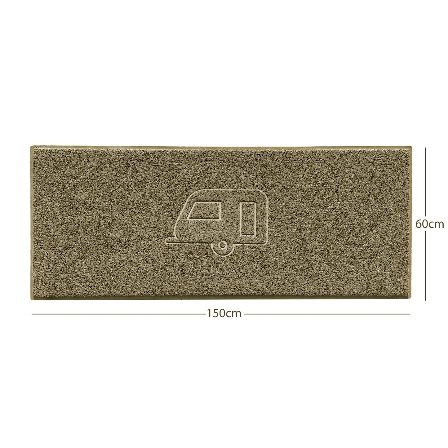 "Caravan" Grey Spaghetti Door Mat - plants - express.com