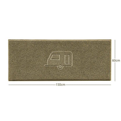 "Caravan" Grey Spaghetti Door Mat - plants - express.com