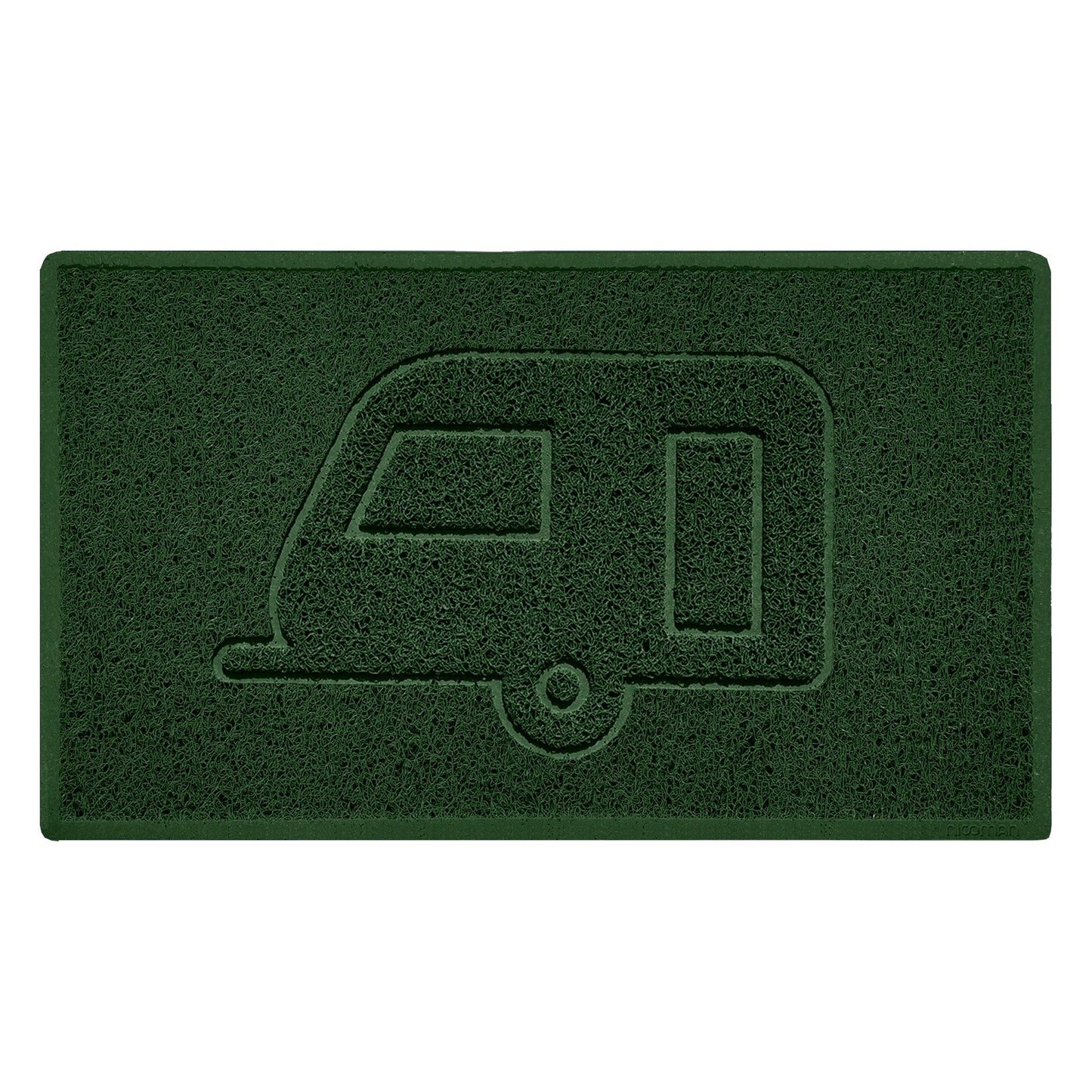 "Caravan" Grey Spaghetti Door Mat - plants - express.com