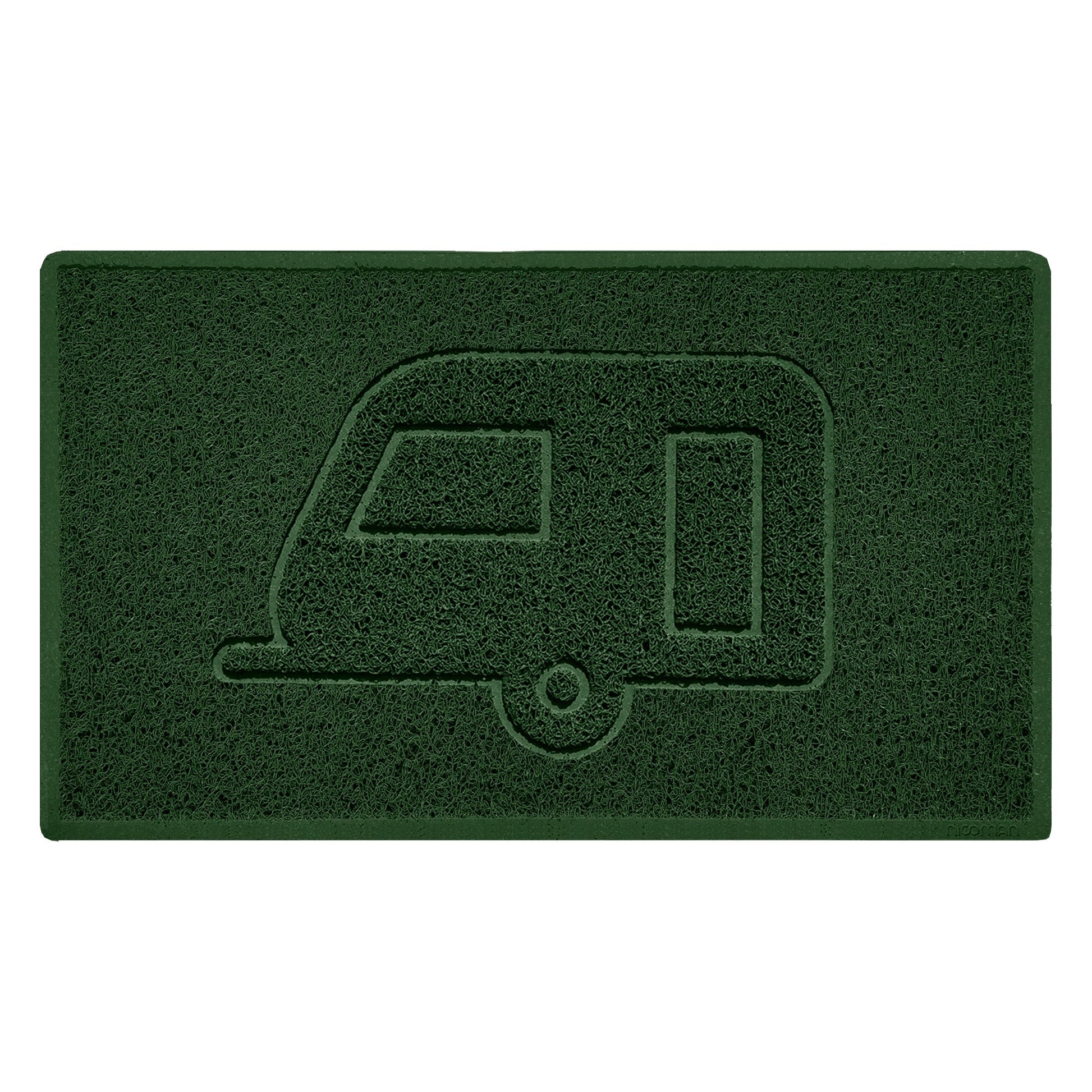 "Caravan" Grey Spaghetti Door Mat - plants - express.com