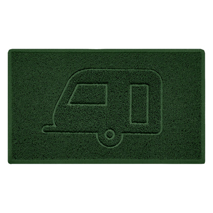 "Caravan" Grey Spaghetti Door Mat - plants - express.com