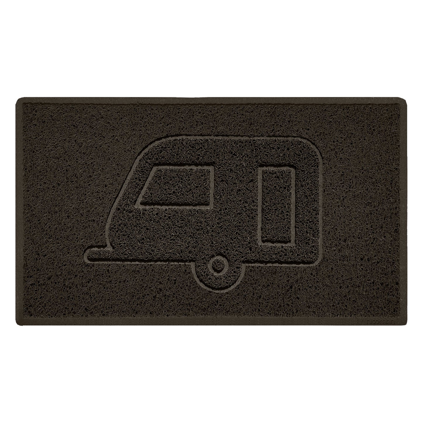 "Caravan" Grey Spaghetti Door Mat - plants - express.com