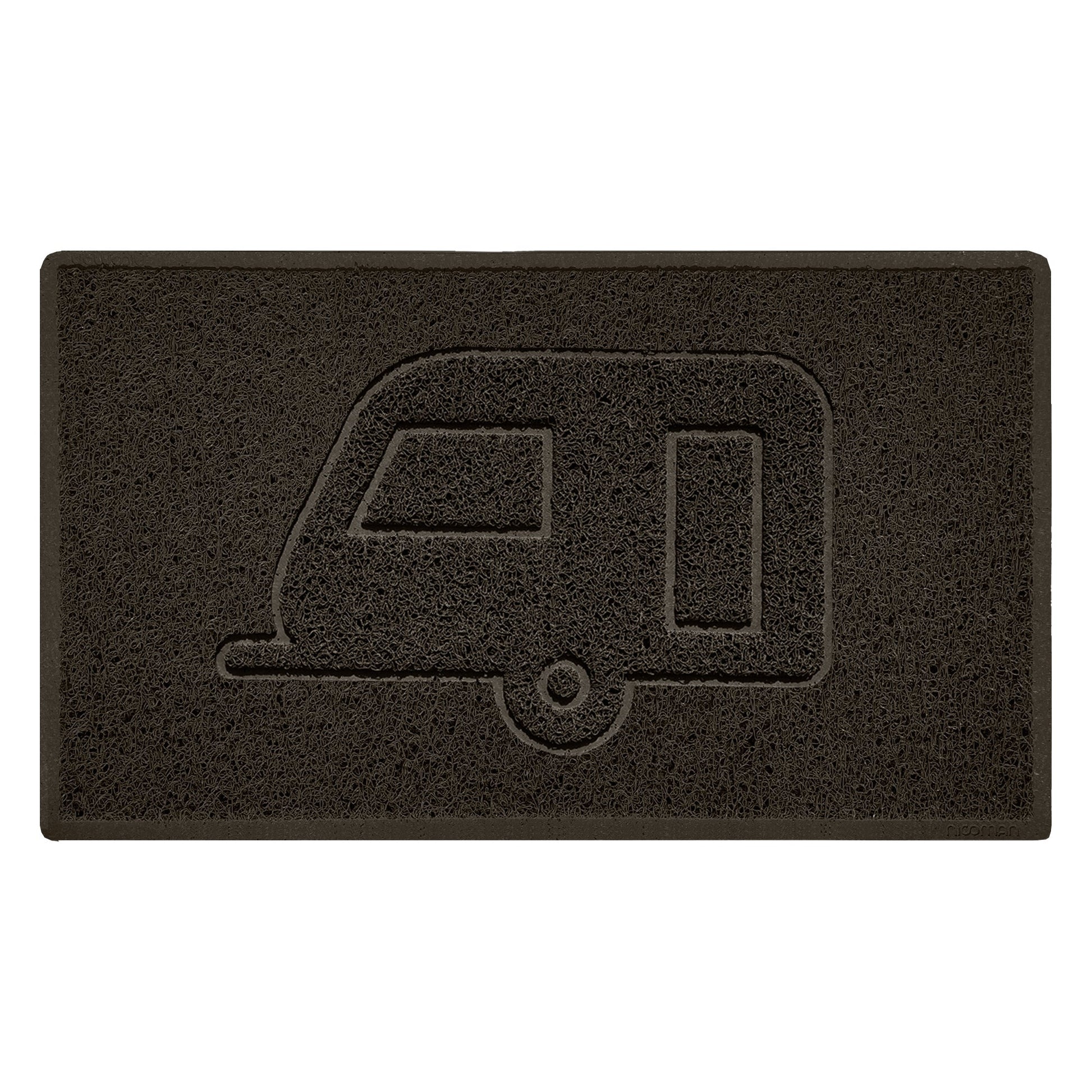 "Caravan" Grey Spaghetti Door Mat - plants - express.com