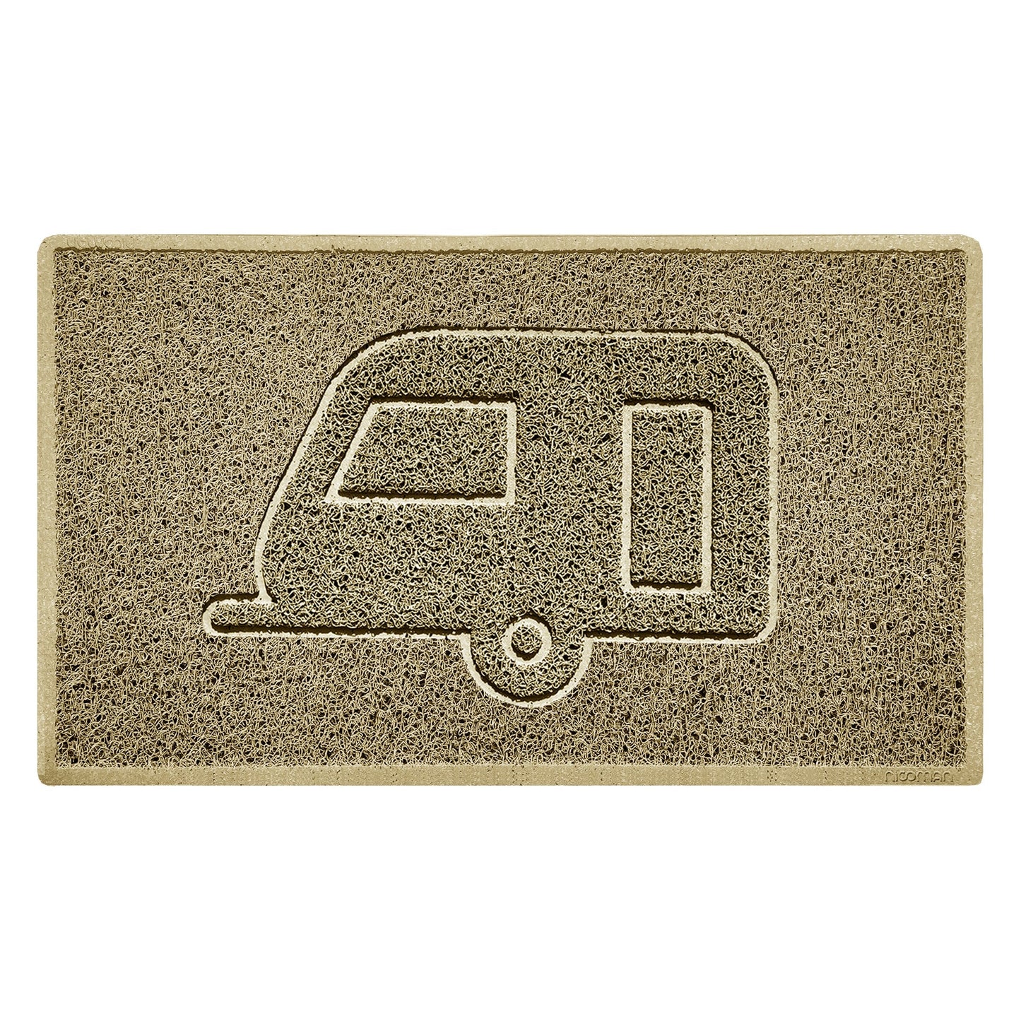 "Caravan" Grey Spaghetti Door Mat - plants - express.com