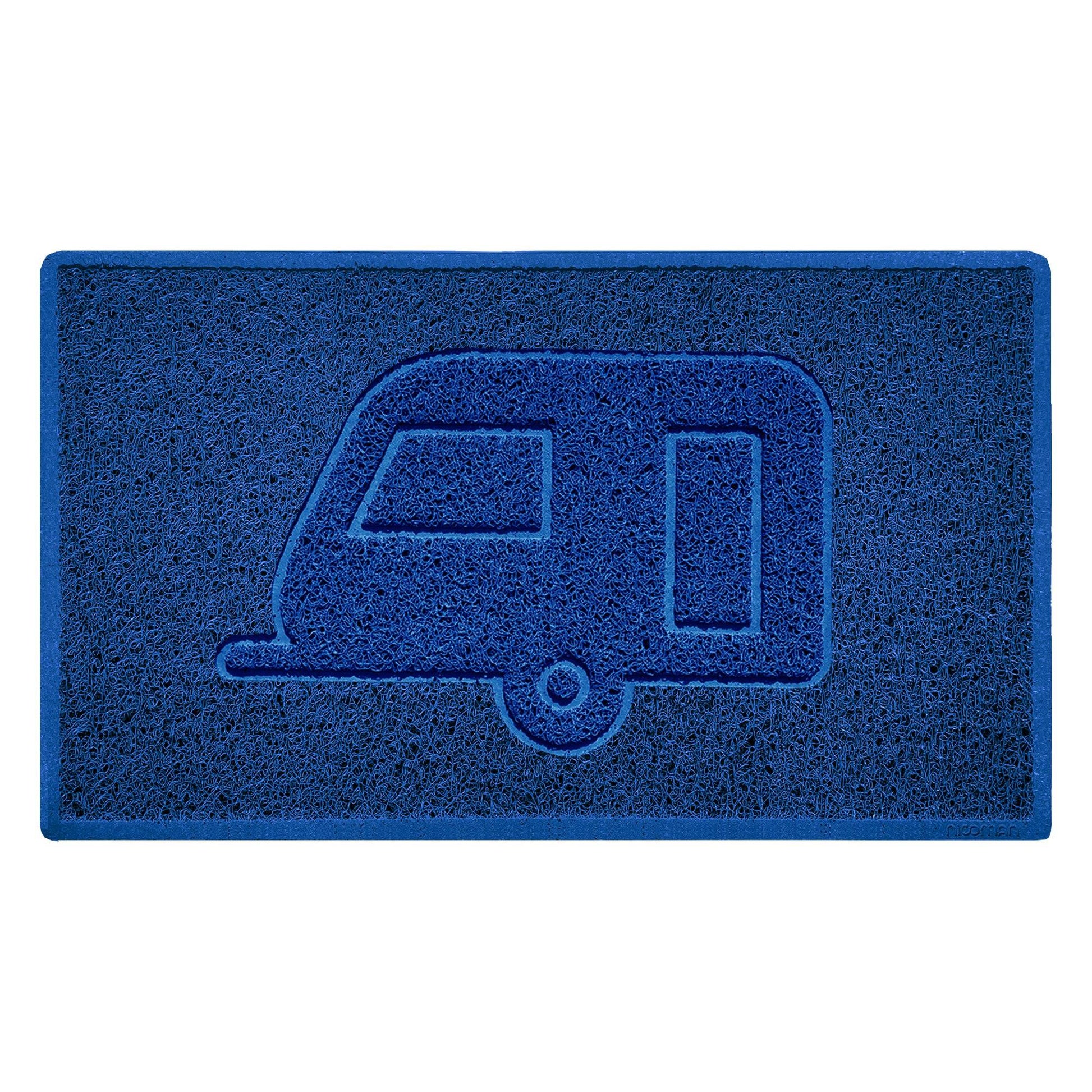 "Caravan" Grey Spaghetti Door Mat - plants - express.com