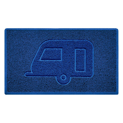"Caravan" Grey Spaghetti Door Mat - plants - express.com