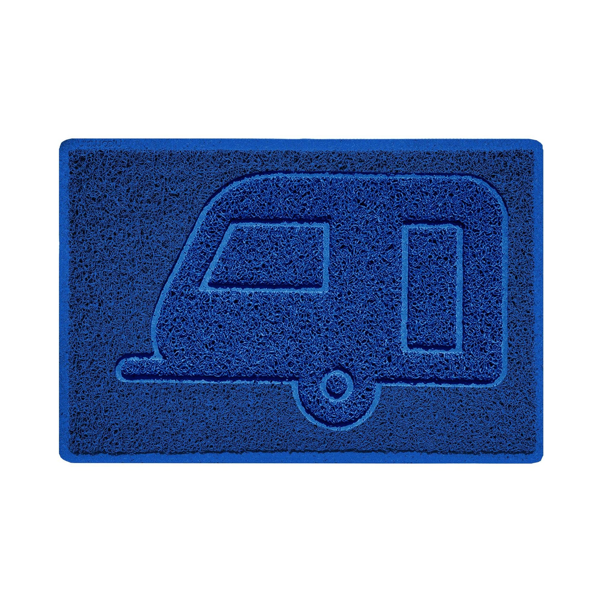 "Caravan" Grey Spaghetti Door Mat - plants - express.com