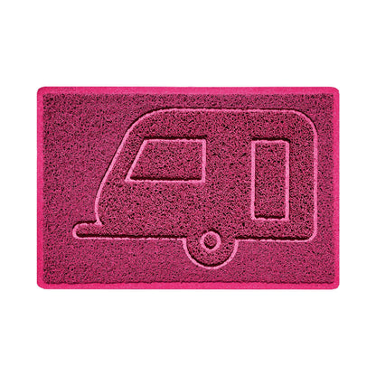 "Caravan" Grey Spaghetti Door Mat - plants - express.com