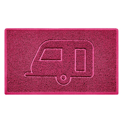 "Caravan" Grey Spaghetti Door Mat - plants - express.com