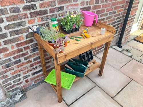 Charles Taylor Davenport Utility Garden Table - Ideal for Potting & Planting! - plants - express.com