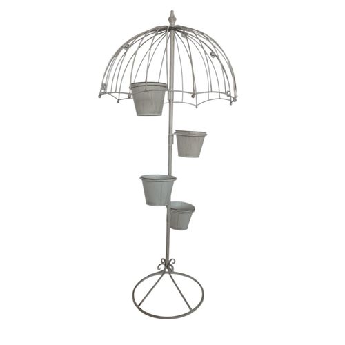 Charming 130CM Cream Metal Garden Planter - Elevate Your Outdoor Space! - plants - express.com