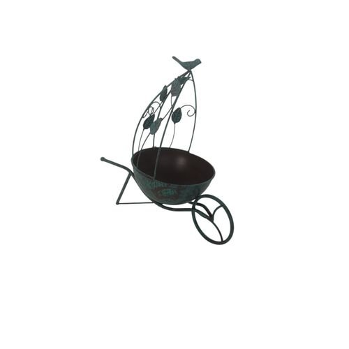 Charming 36CM Green Metal Planter - Add Quirky Style to Your Garden! - plants - express.com