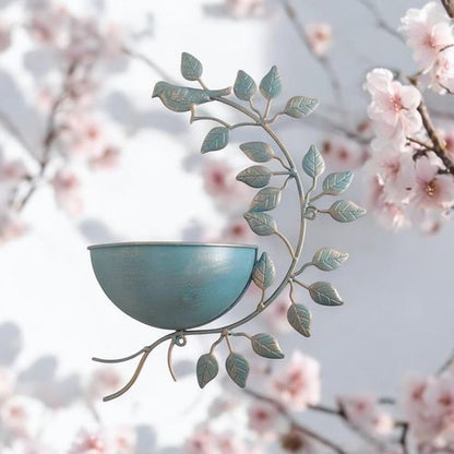 Charming 42CM Blue Metal Planter - Perfect for Your Garden Oasis! - plants - express.com