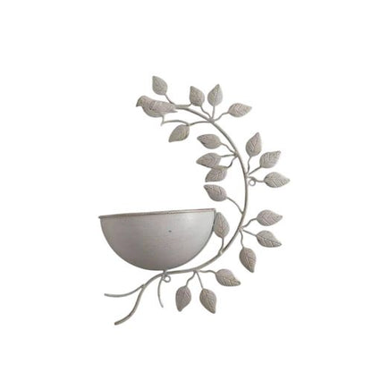 Charming 42CM Cream Metal Garden Planter - Add Whimsy to Your Green Space! - plants - express.com