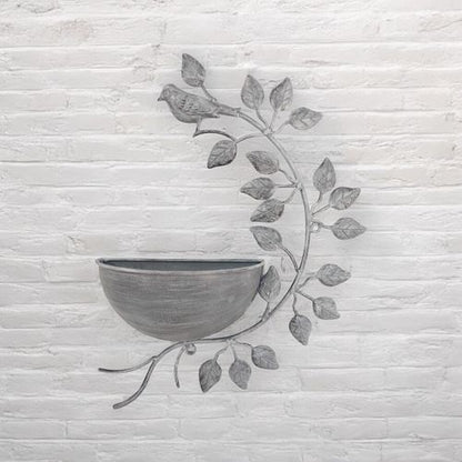 Charming 42CM Grey Metal Garden Planter - Add Quirk to Your Greenery! - plants - express.com