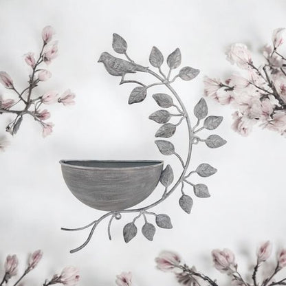 Charming 42CM Grey Metal Garden Planter - Add Quirk to Your Greenery! - plants - express.com