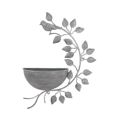 Charming 42CM Grey Metal Garden Planter - Add Quirk to Your Greenery! - plants - express.com