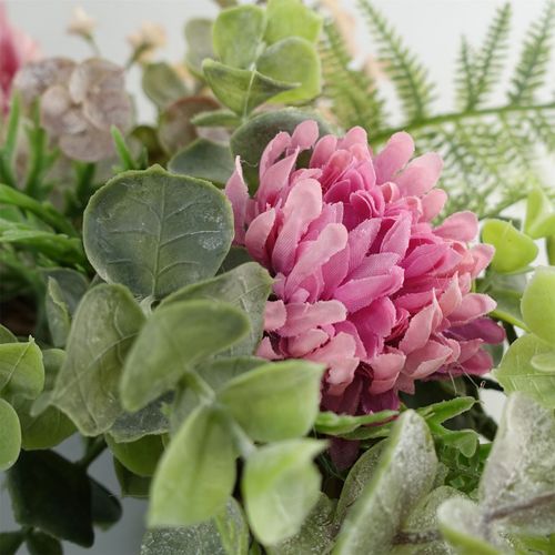 Charming 45cm Luxury Pink Blossom Floral Wreath - Perfect for Any Door - plants - express.com