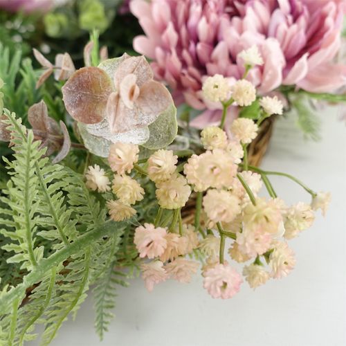 Charming 45cm Luxury Pink Blossom Floral Wreath - Perfect for Any Door - plants - express.com