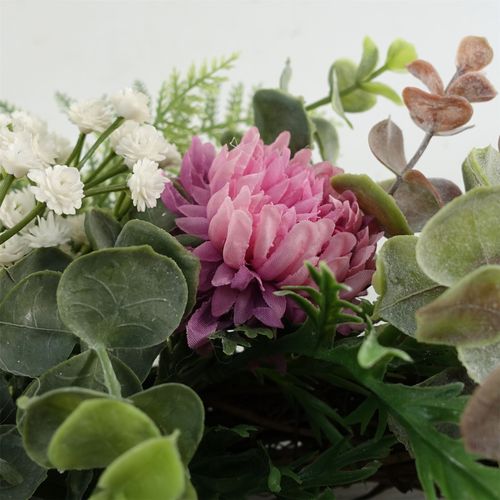 Charming 45cm Luxury Pink Blossom Floral Wreath - Perfect for Any Door - plants - express.com