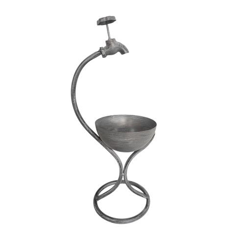 Charming 57CM Grey Metal Garden Planter - Quirky Style for Your Greens! - plants - express.com