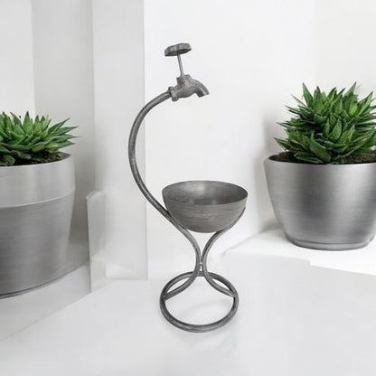 Charming 57CM Grey Metal Garden Planter - Quirky Style for Your Greens! - plants - express.com
