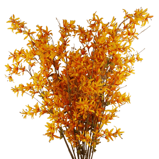 Charming 6 - Pack of 130cm Yellow Blossom Floral Sprays - Lifelike Elegance! - plants - express.com