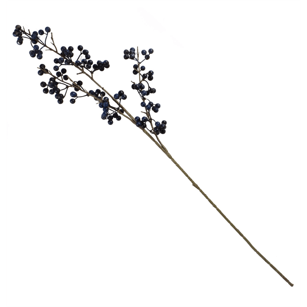 Charming 70cm Blue Christmas Berry Spray - Perfect for Festive Decor! - plants - express.com