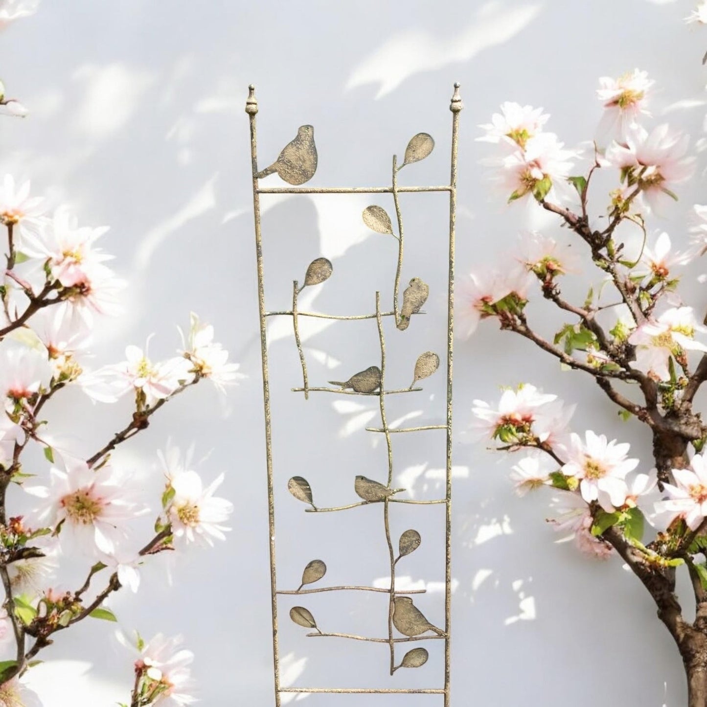 Charming Birds in Love Garden Stake - 165CM Celestial Trellis Delight! - plants - express.com